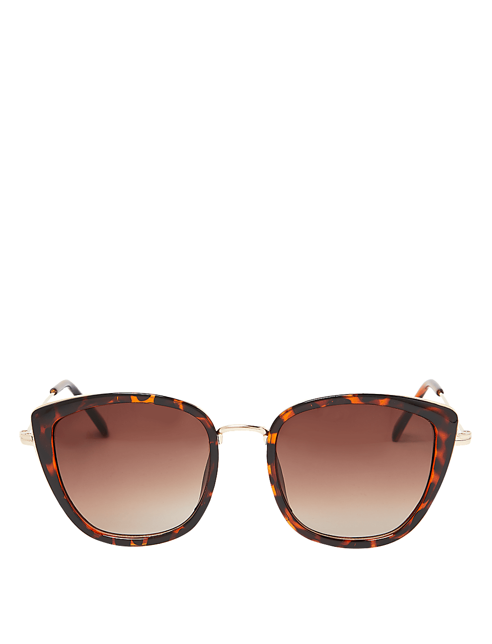 Angular Round Cat Eye Sunglasses