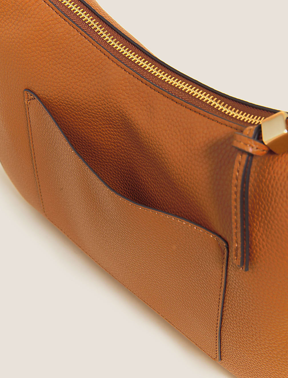 Faux Leather Shoulder Bag