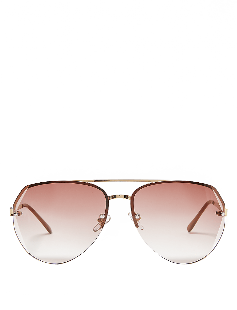 Rimless Aviator Sunglasses