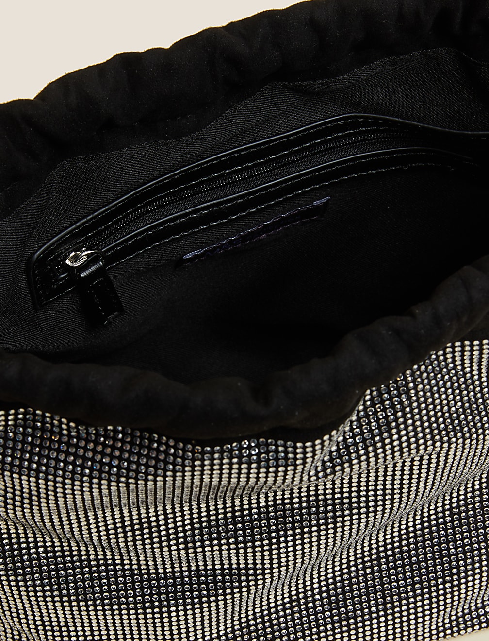 Faux Leather Drawstring Shoulder Bag