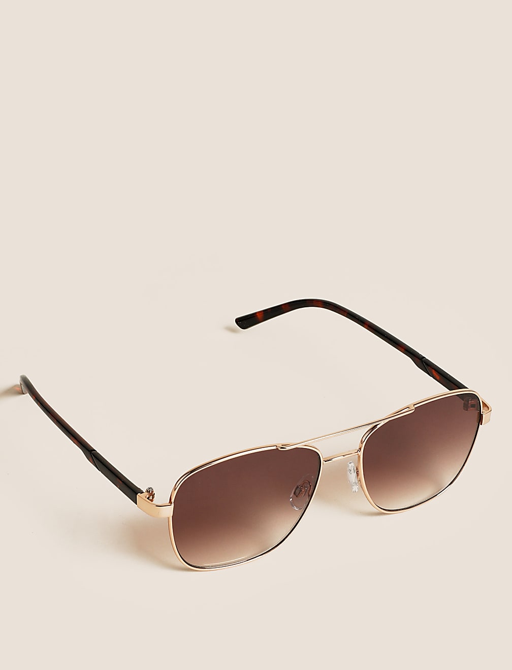 Angular Aviator Sunglasses
