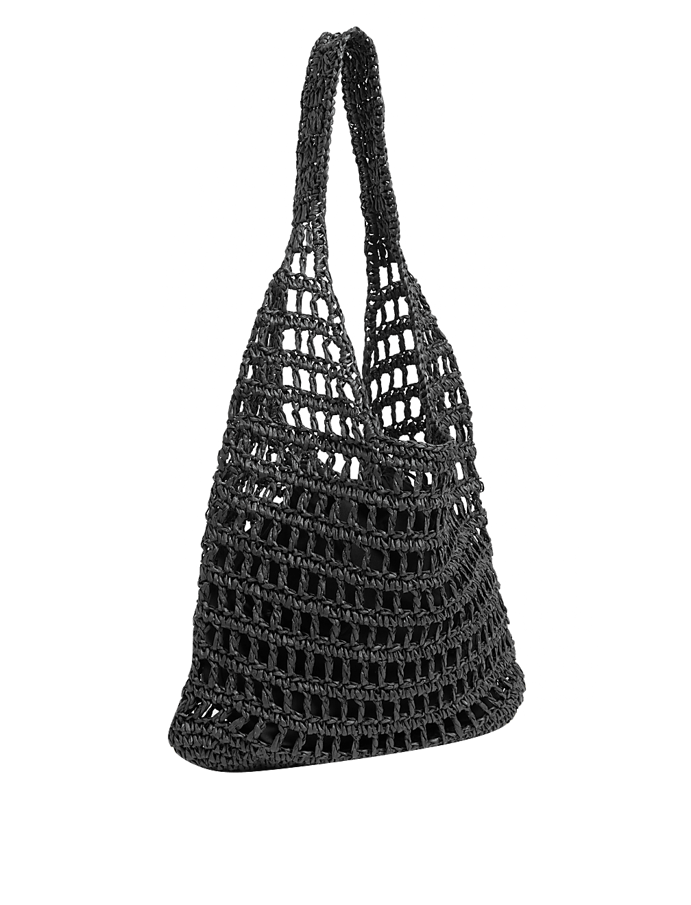 Straw Drawstring Tote Bag