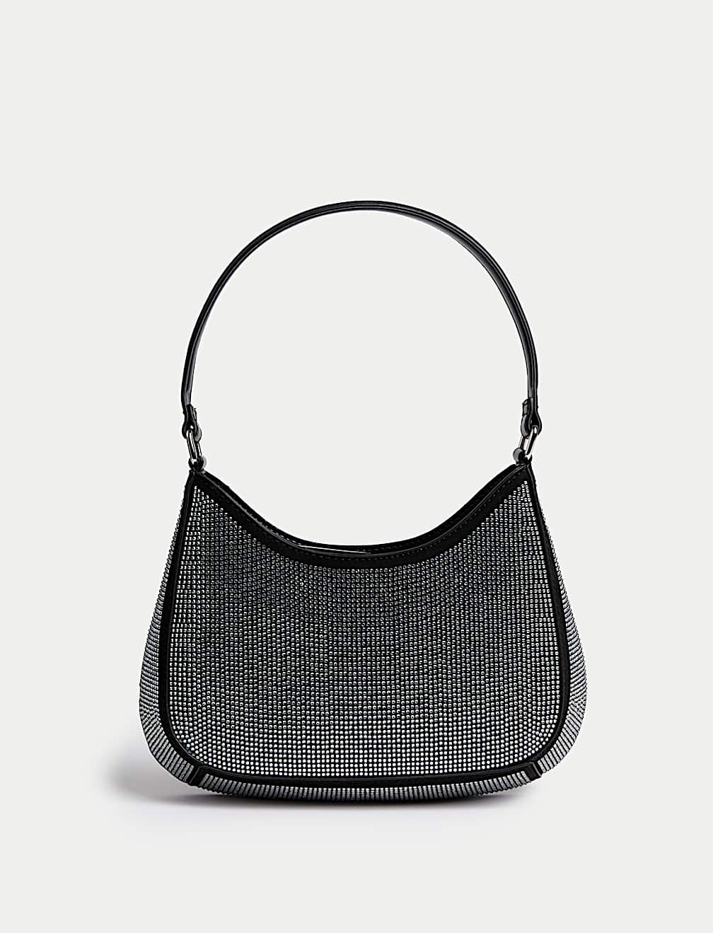 Faux Leather Underarm Shoulder Bag