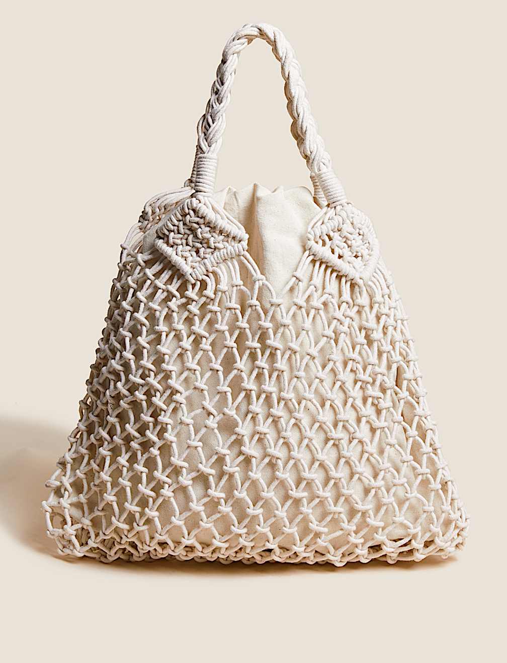 Cotton Rich Macram&eacute; Shoulder Bag