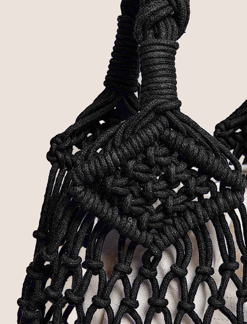 Cotton Rich Macram&eacute; Shoulder Bag