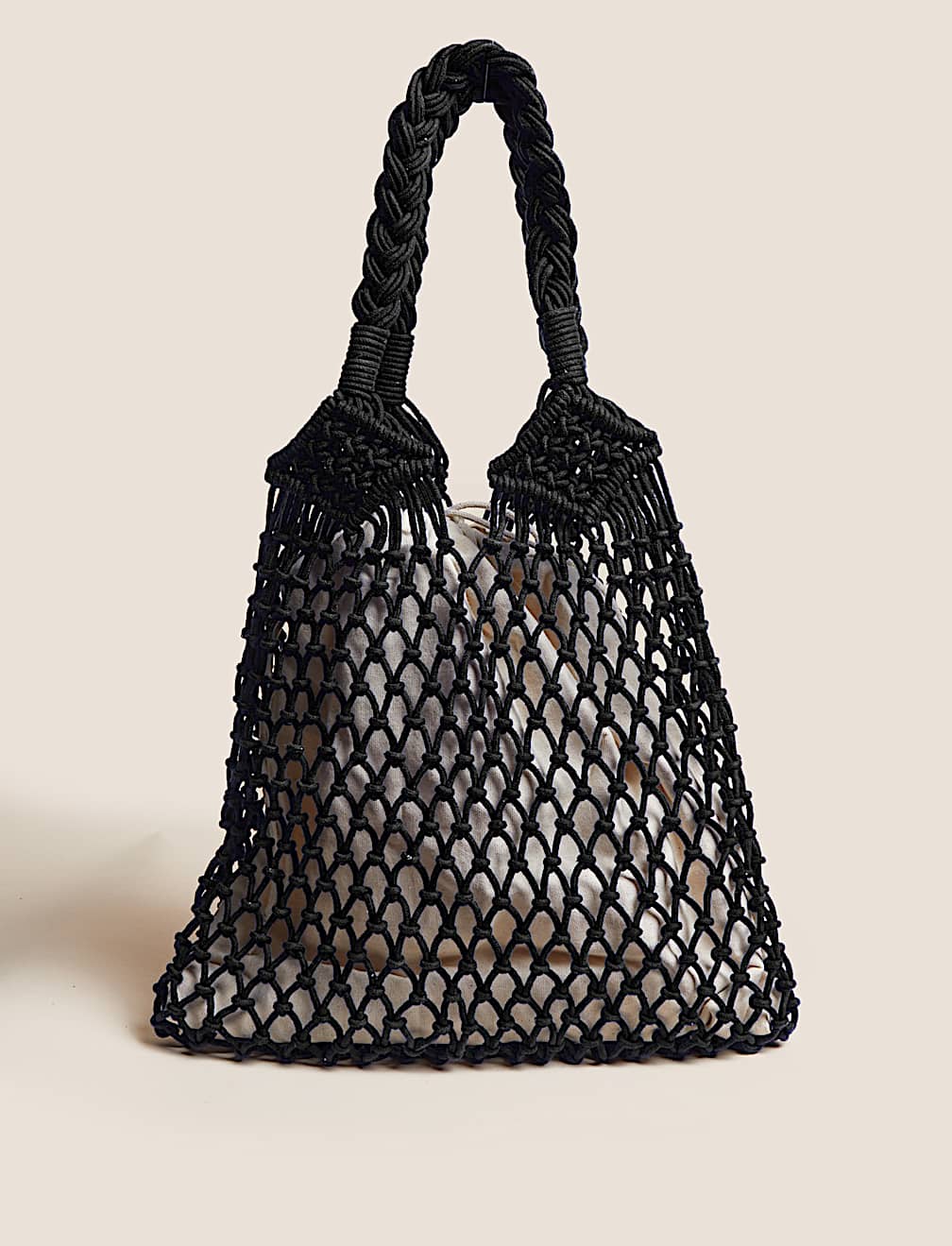 Cotton Rich Macram&eacute; Shoulder Bag