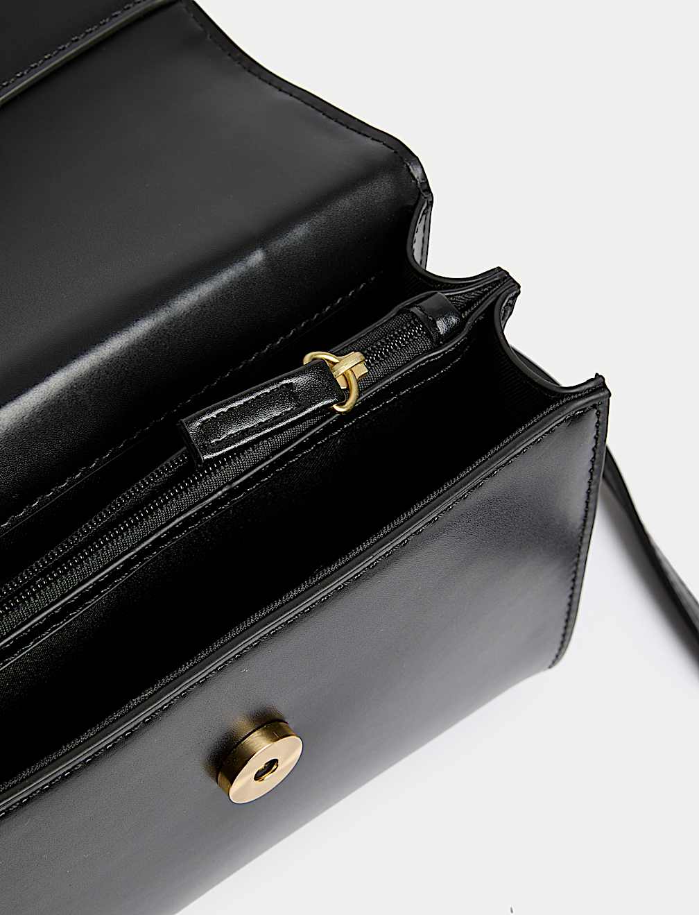 Faux Leather Cross Body Bag