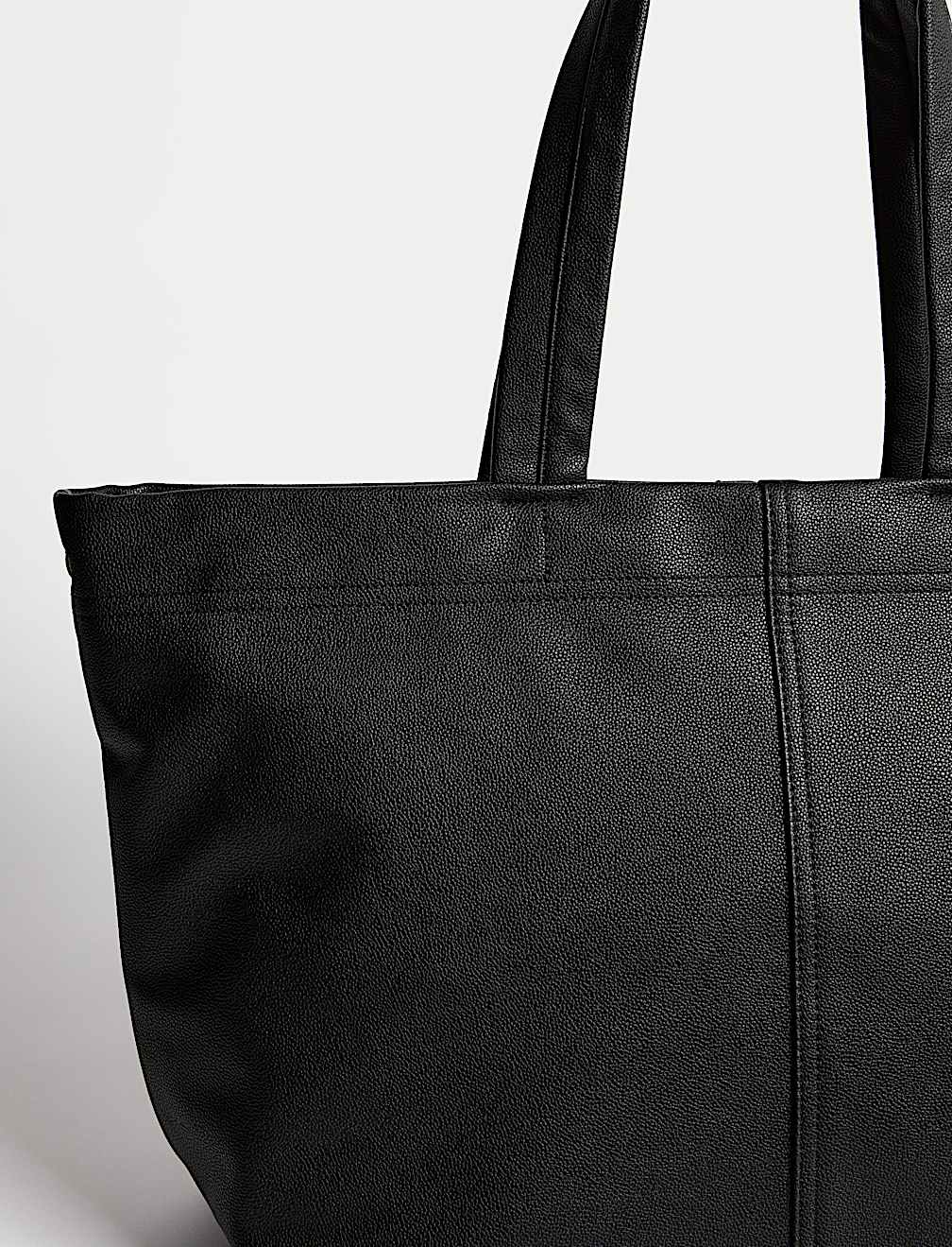 Faux Leather Tote Bag