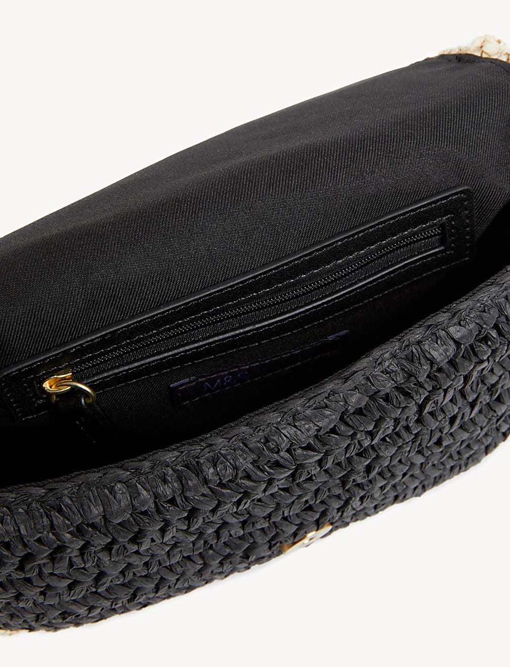 Straw Chain Strap Underarm Bag