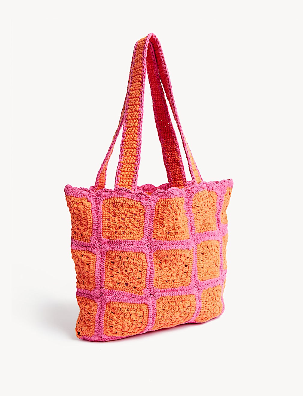 Pure Cotton Crochet Shopper