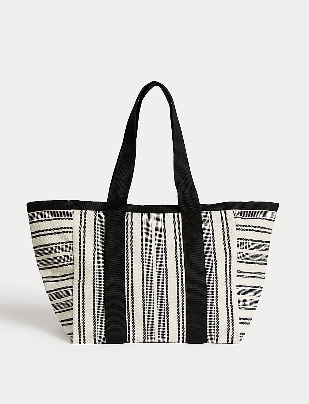 Canvas Striped Beach Bag