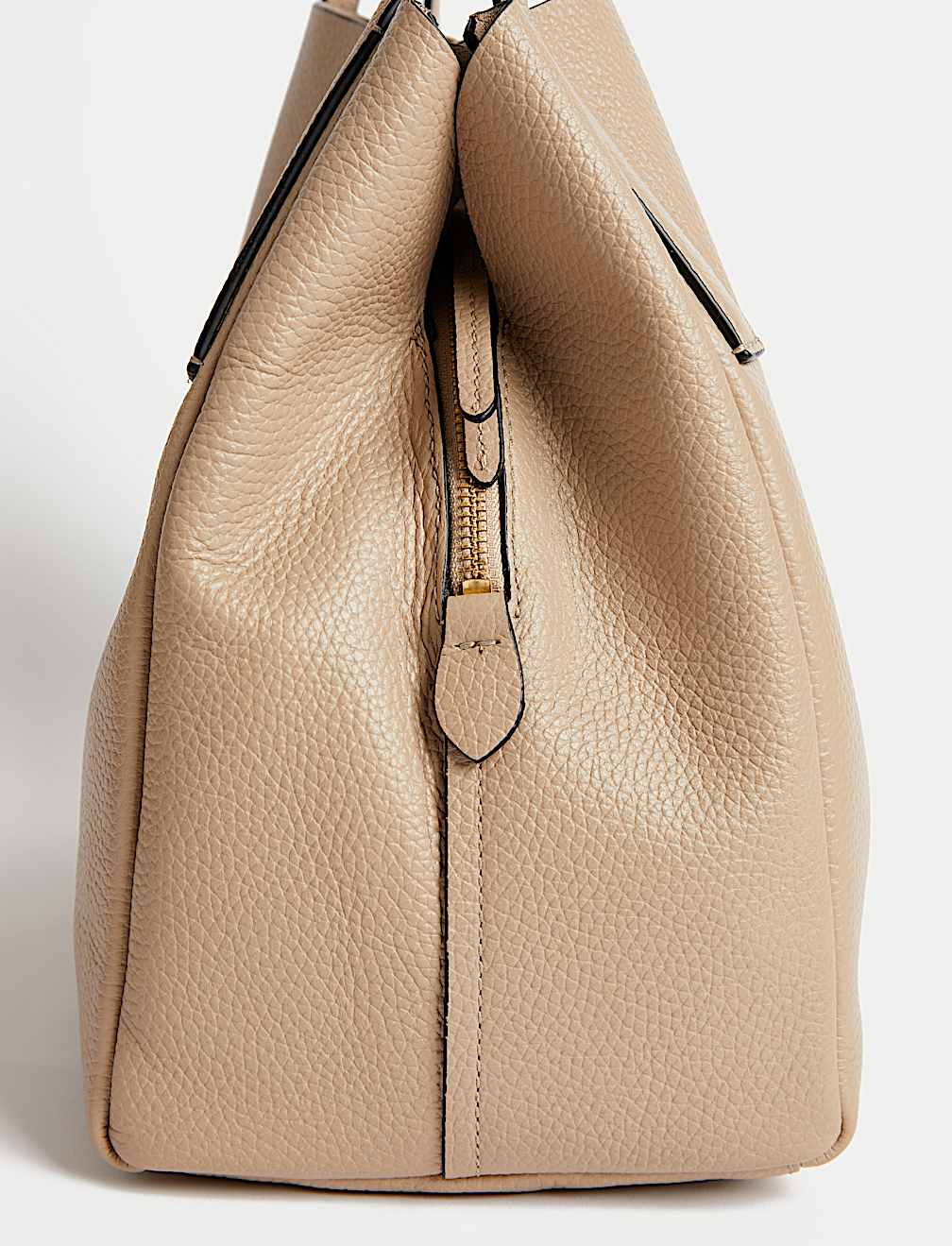Leather Plain Tote Bag
