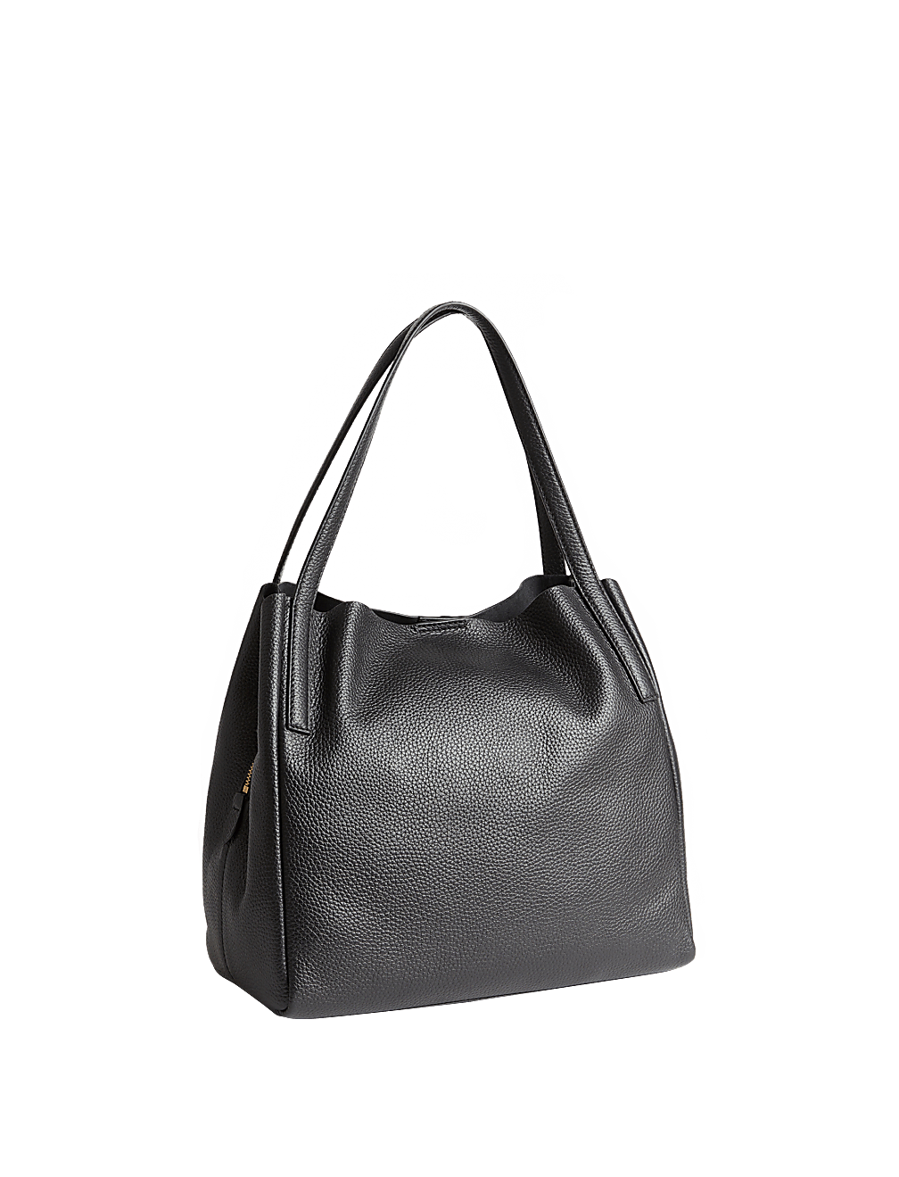Leather Plain Tote Bag