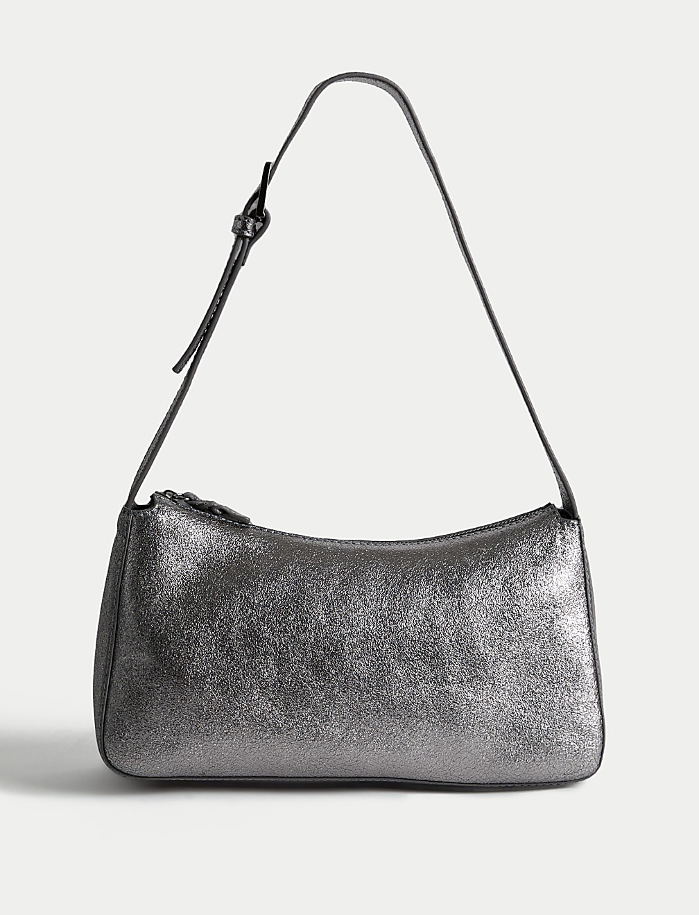 Leather Buckle Detail Shoulder Bag