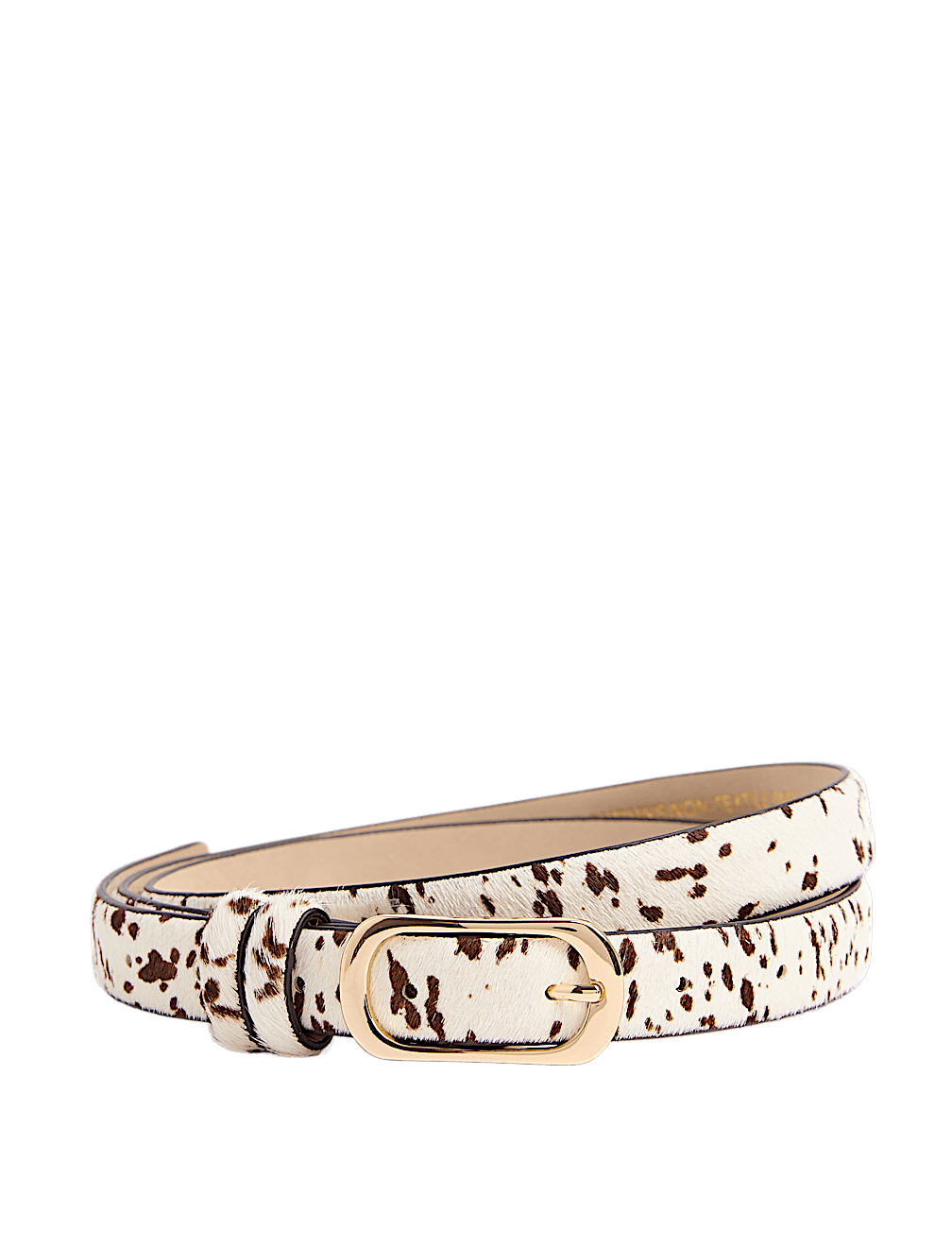 Leather Hide Slim Belt