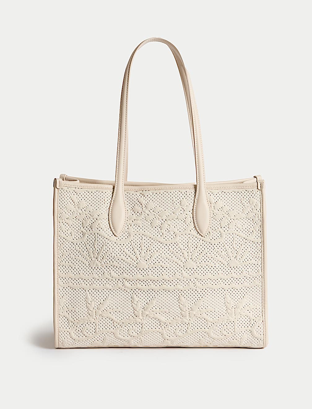 Fly Knit Embroidered Market Tote