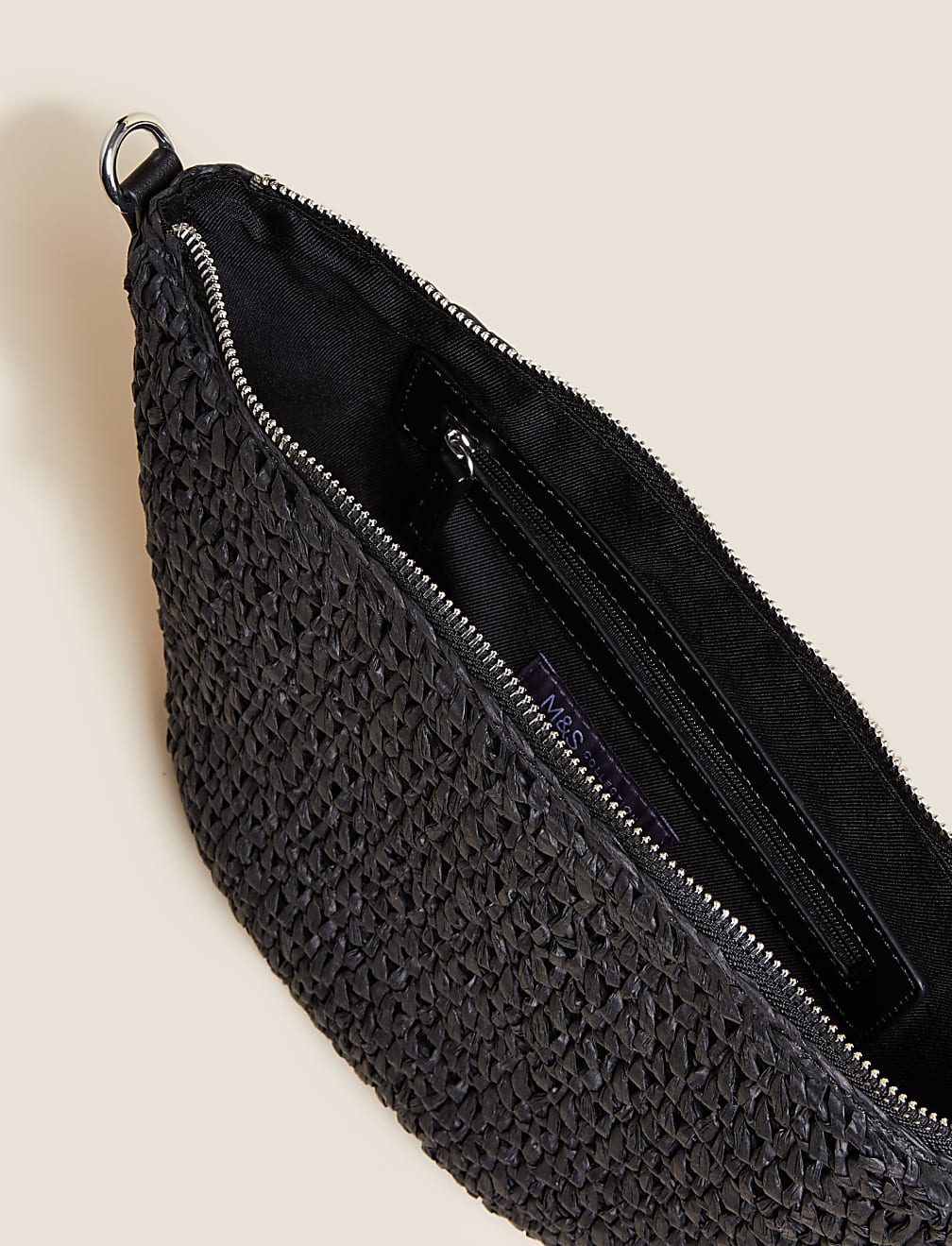 Straw Sling Cross Body Bag
