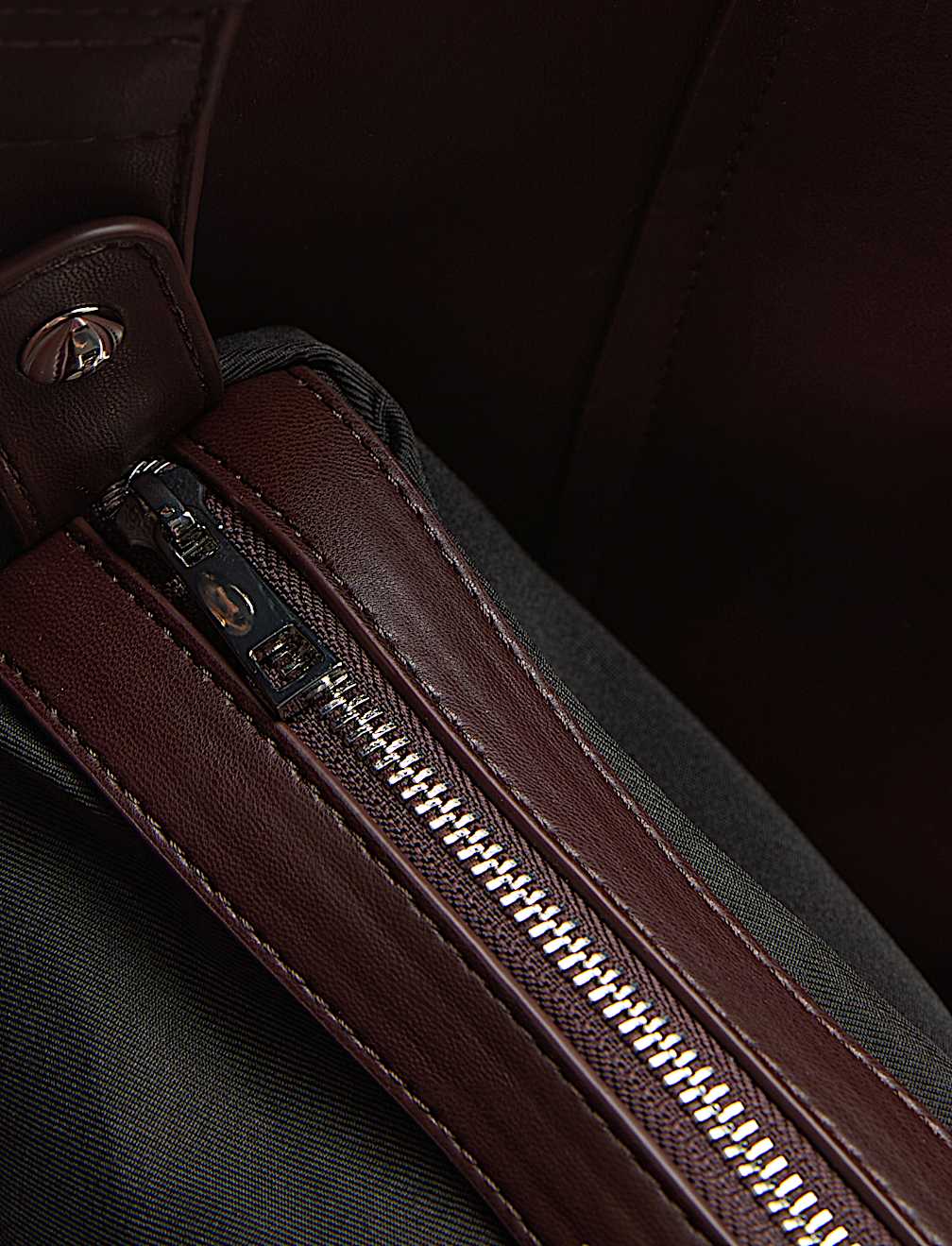 Suedette Buckle Tote Bag