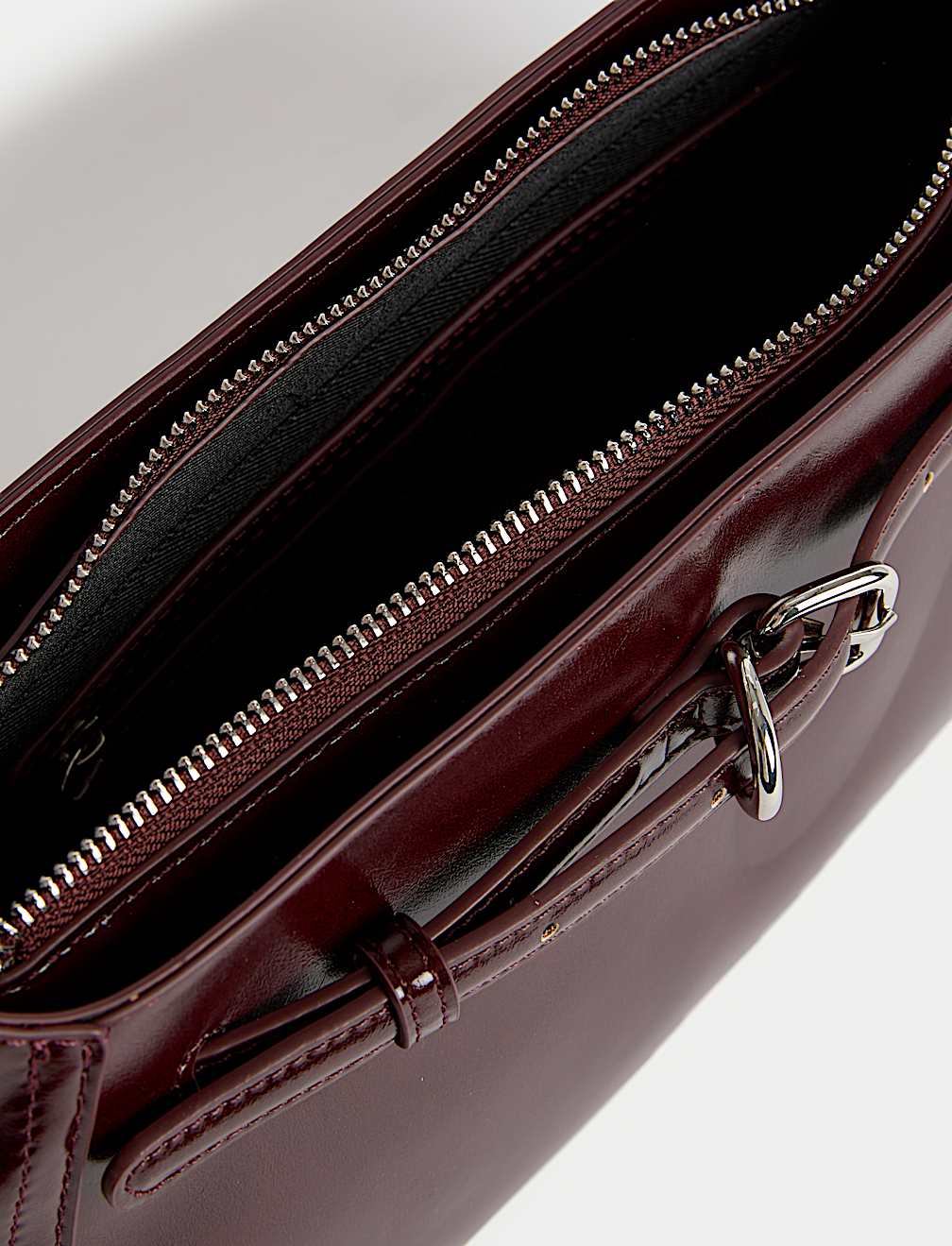 Buckle Baguette Bag