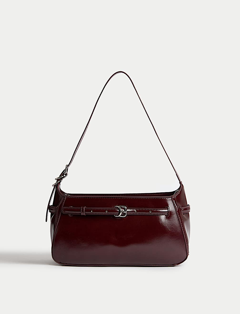 Buckle Baguette Bag