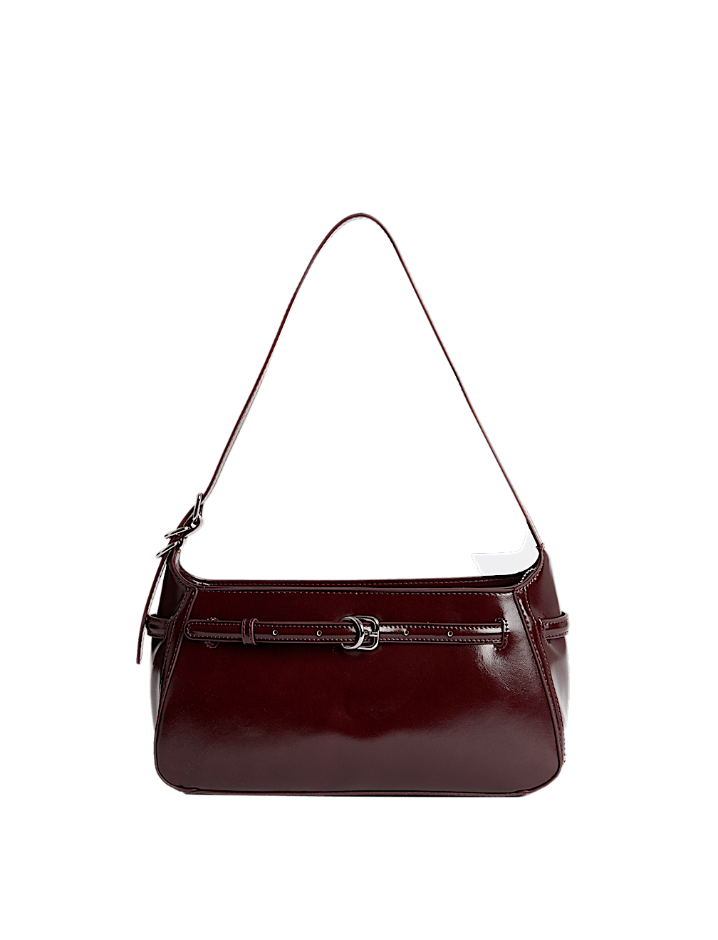 Buckle Baguette Bag