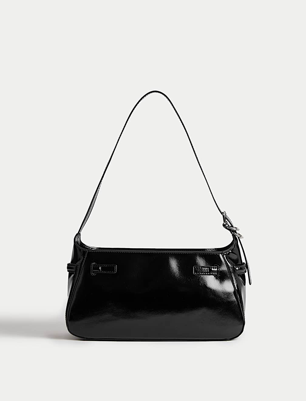 Buckle Baguette Bag