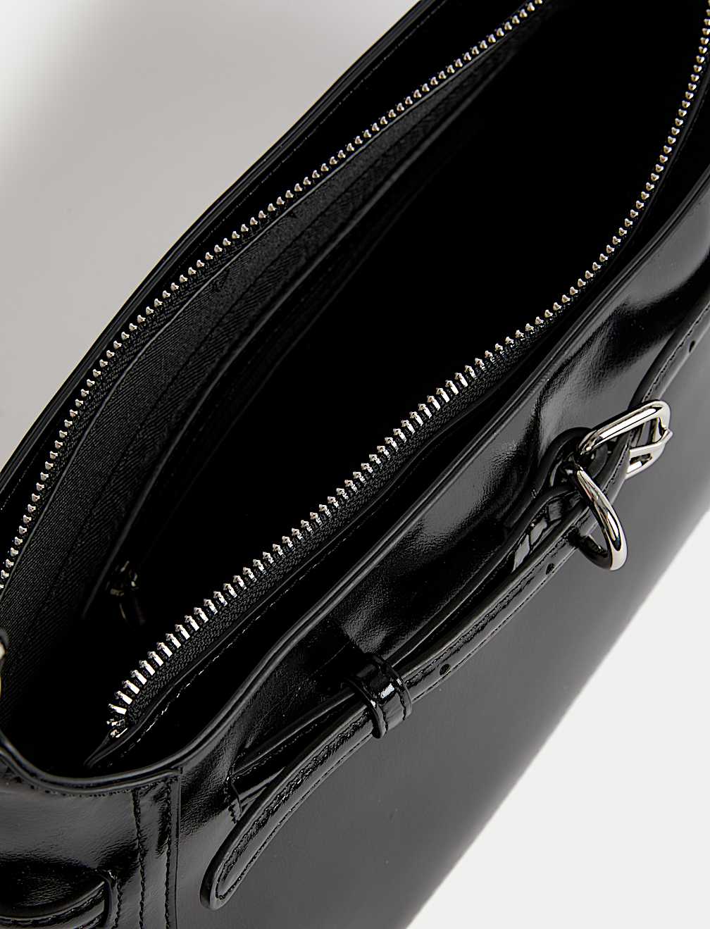 Buckle Baguette Bag