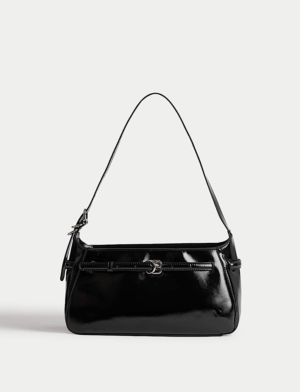 Buckle Baguette Bag