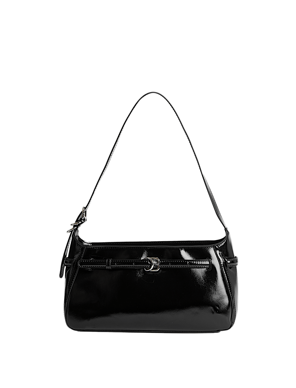 Buckle Baguette Bag