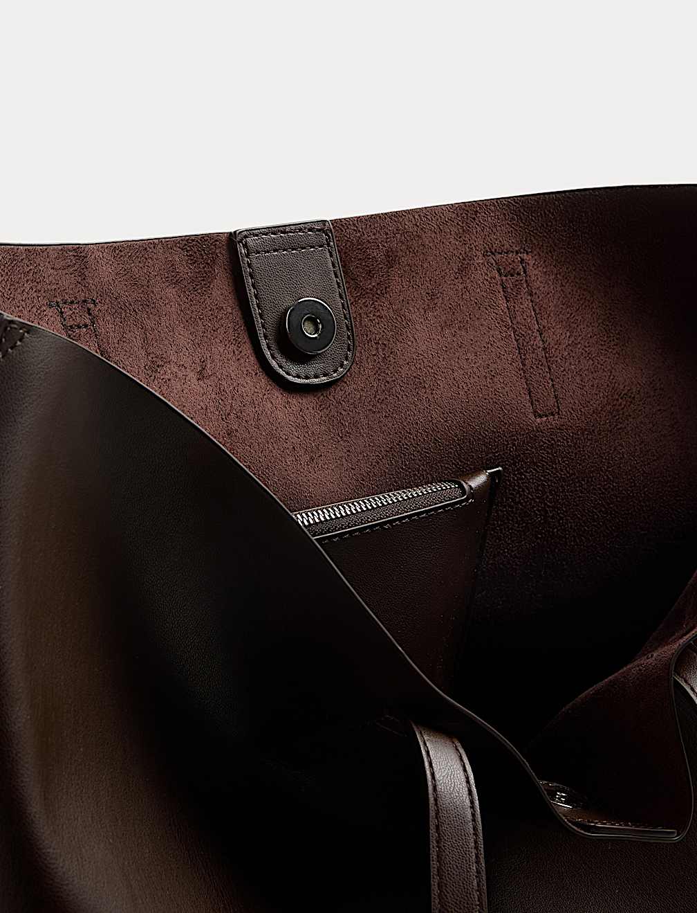 Faux Leather Shopper