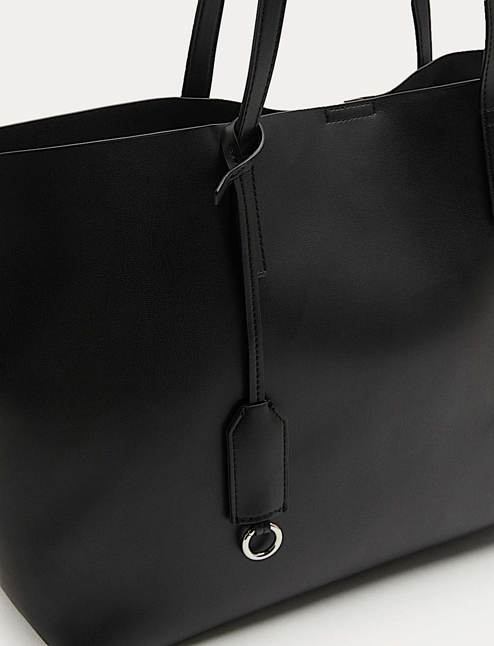 Faux Leather Shopper