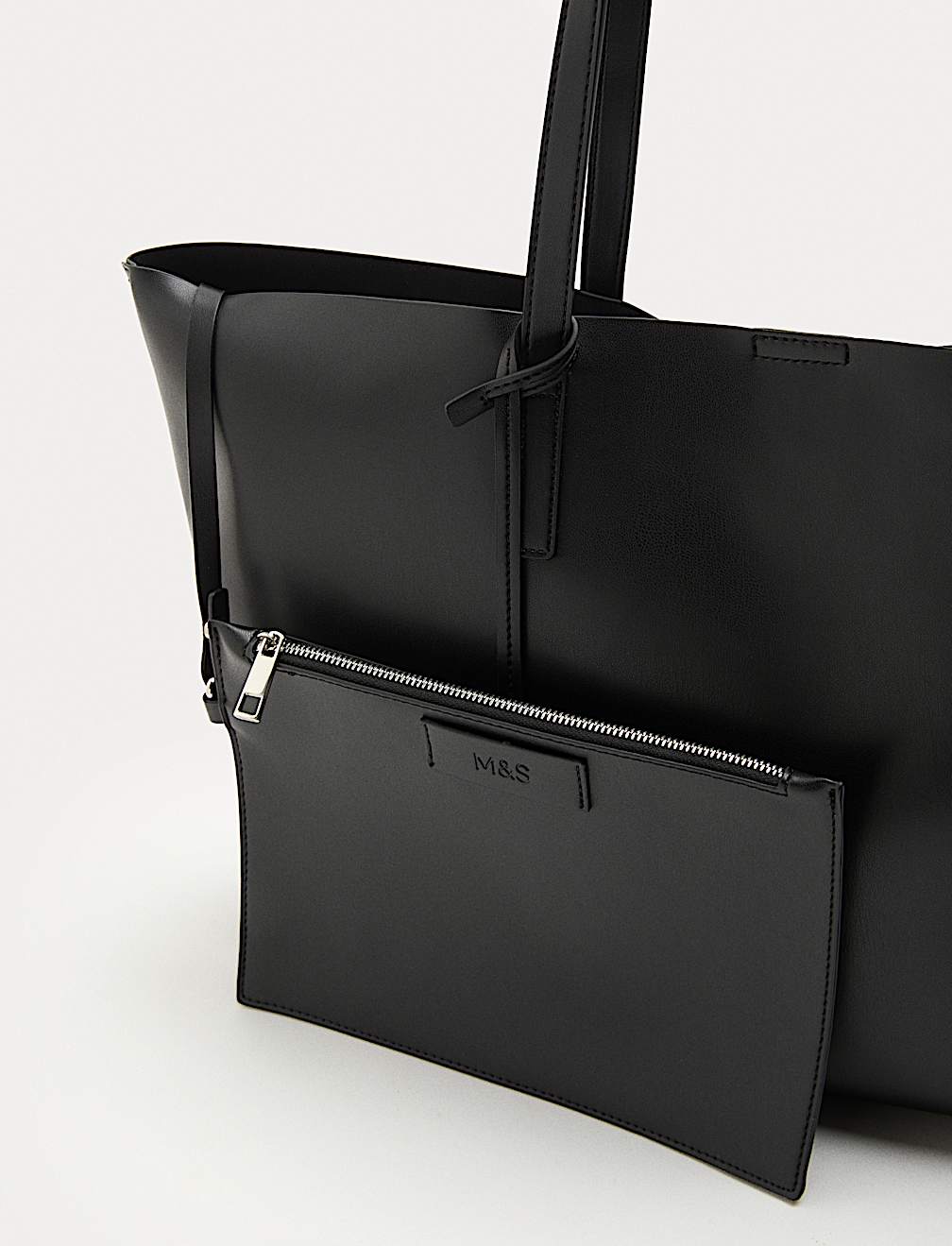 Faux Leather Shopper