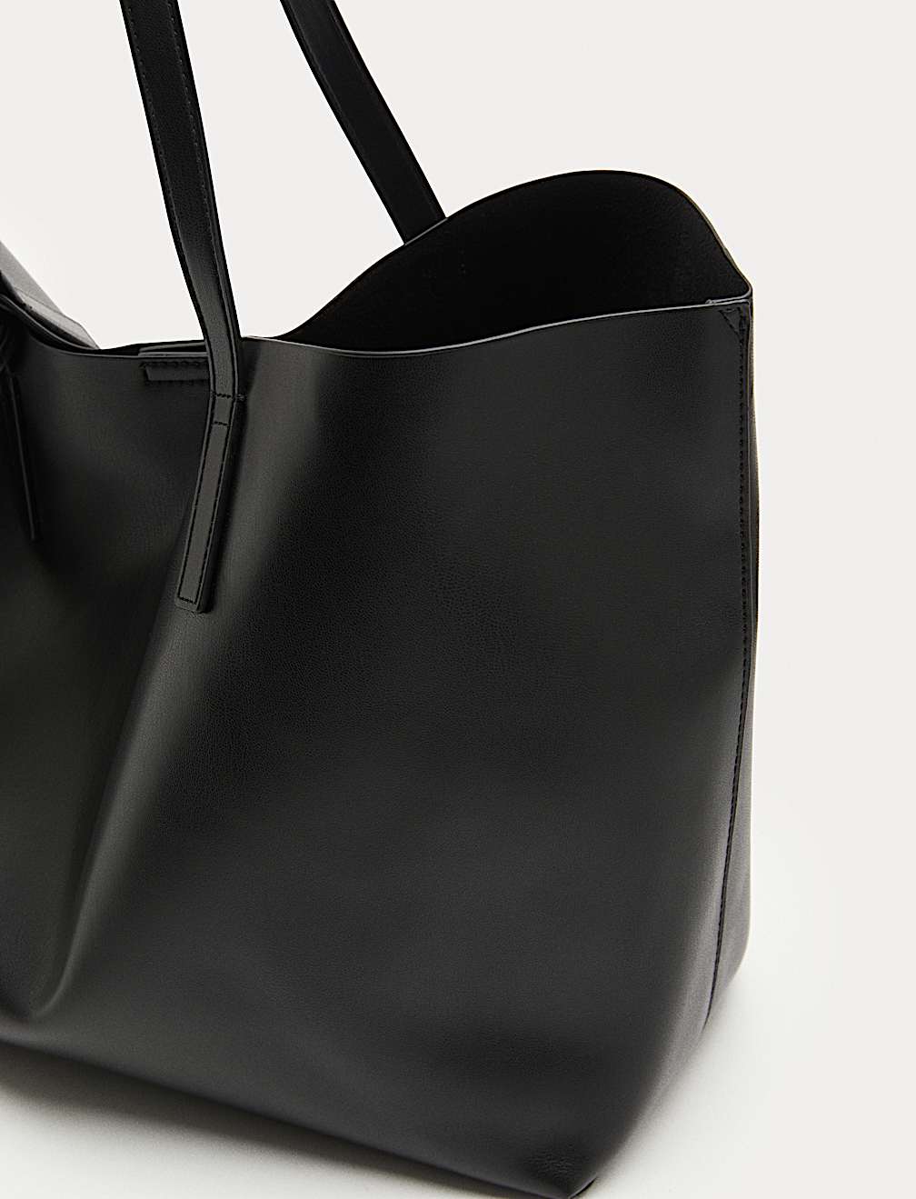 Faux Leather Shopper