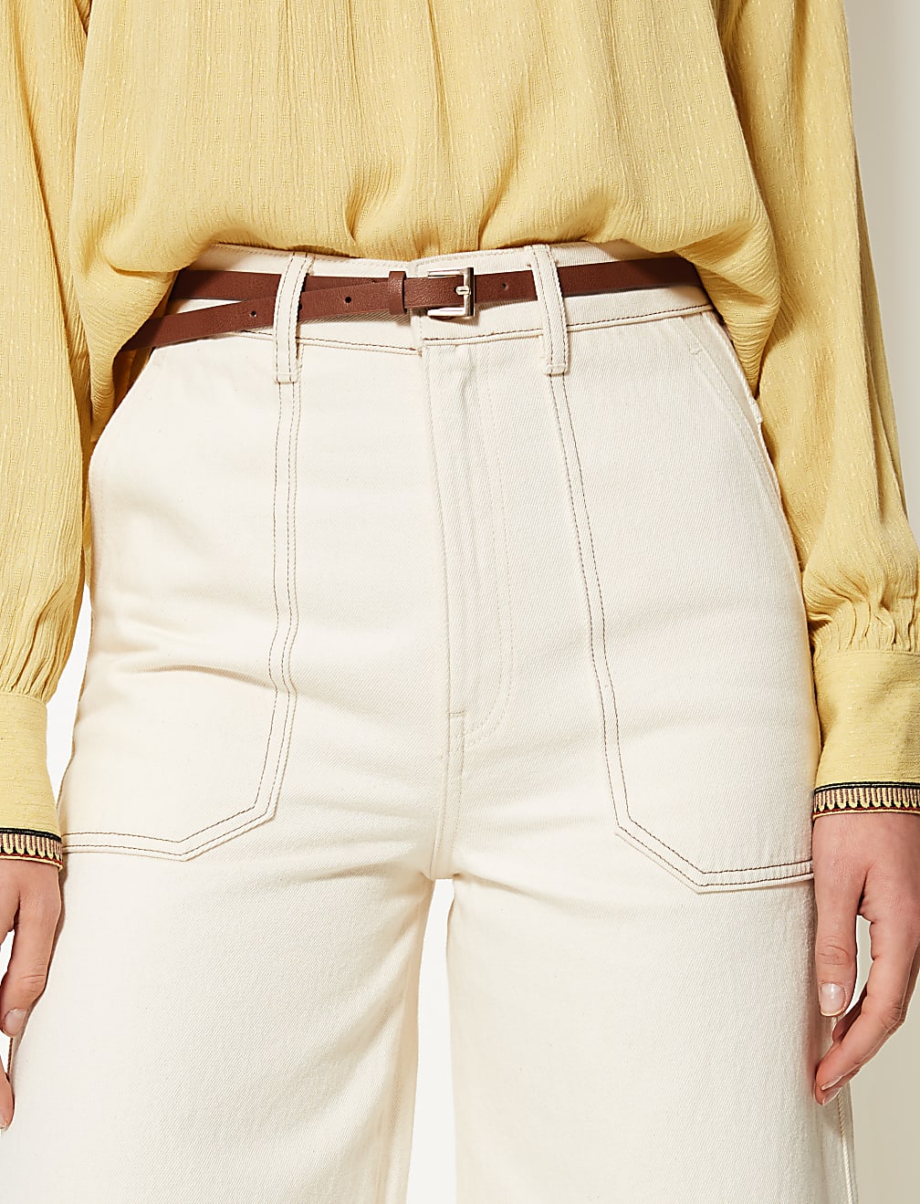 Faux Leather Hip Belt