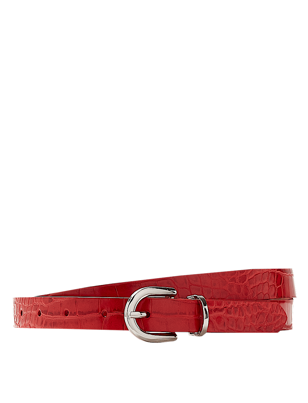 Faux Leather Jeans Hip Belt