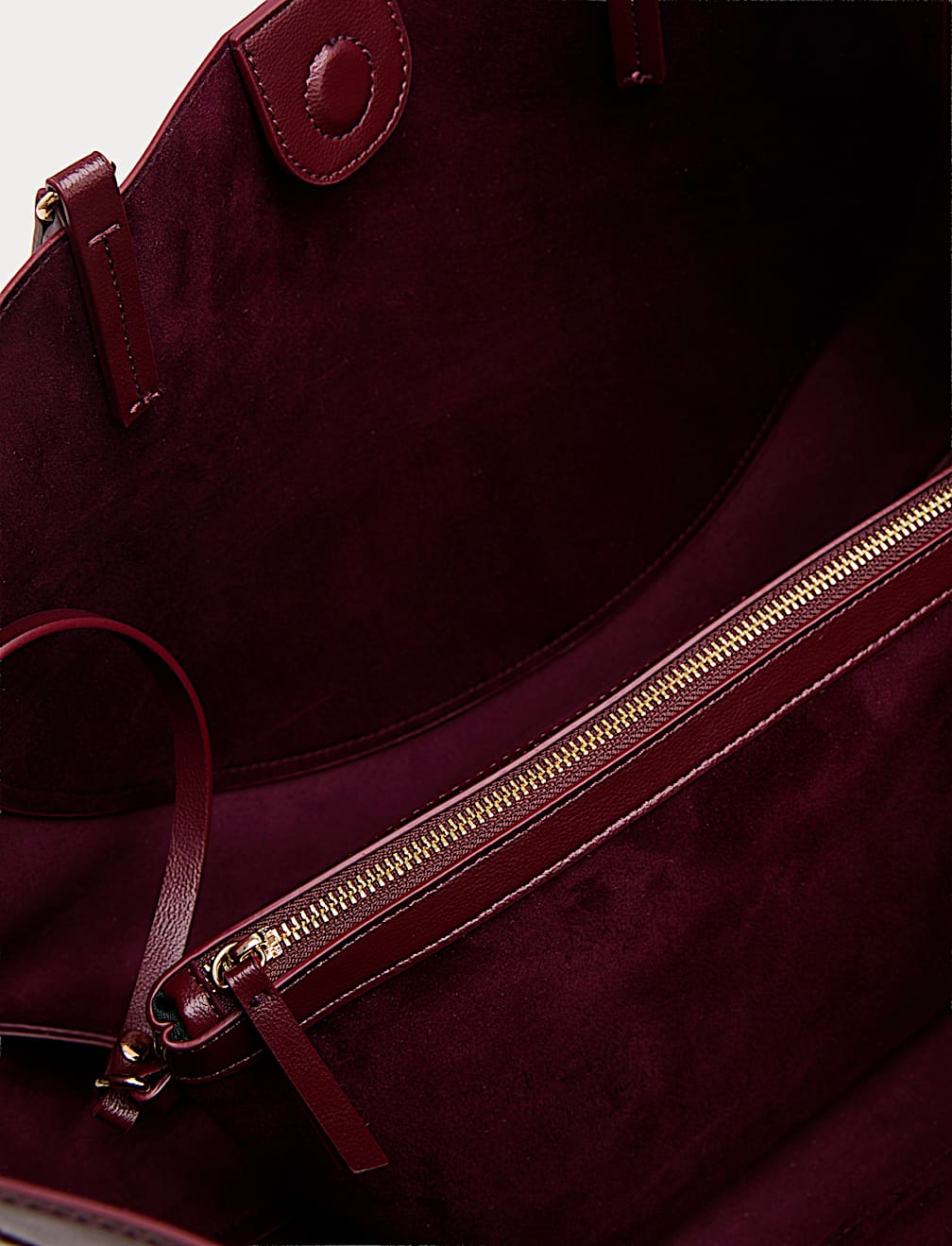 Faux Leather Stitch Detail Tote Bag