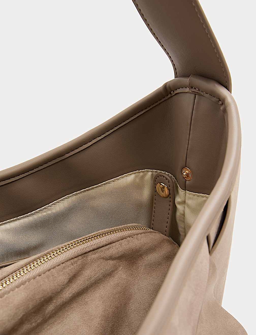 Faux Suede Woven Large Shoulder Bag