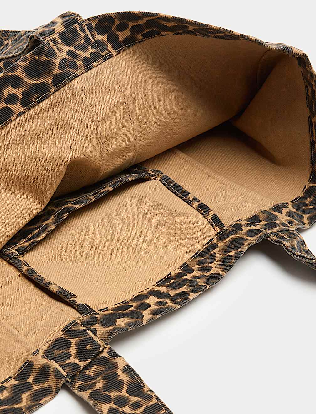 Canvas Leopard Print Tote Bag