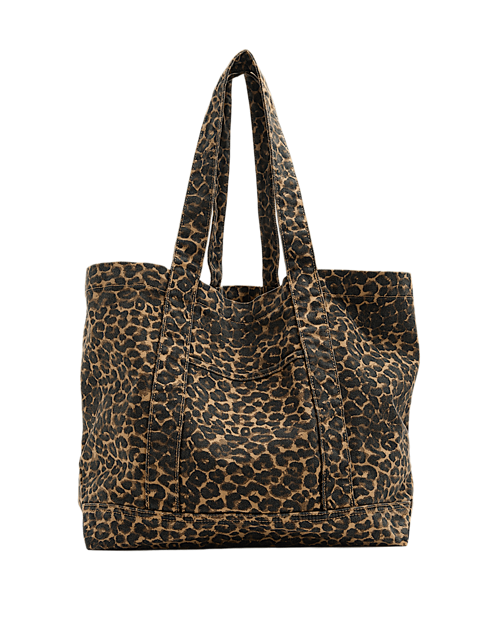 Canvas Leopard Print Tote Bag