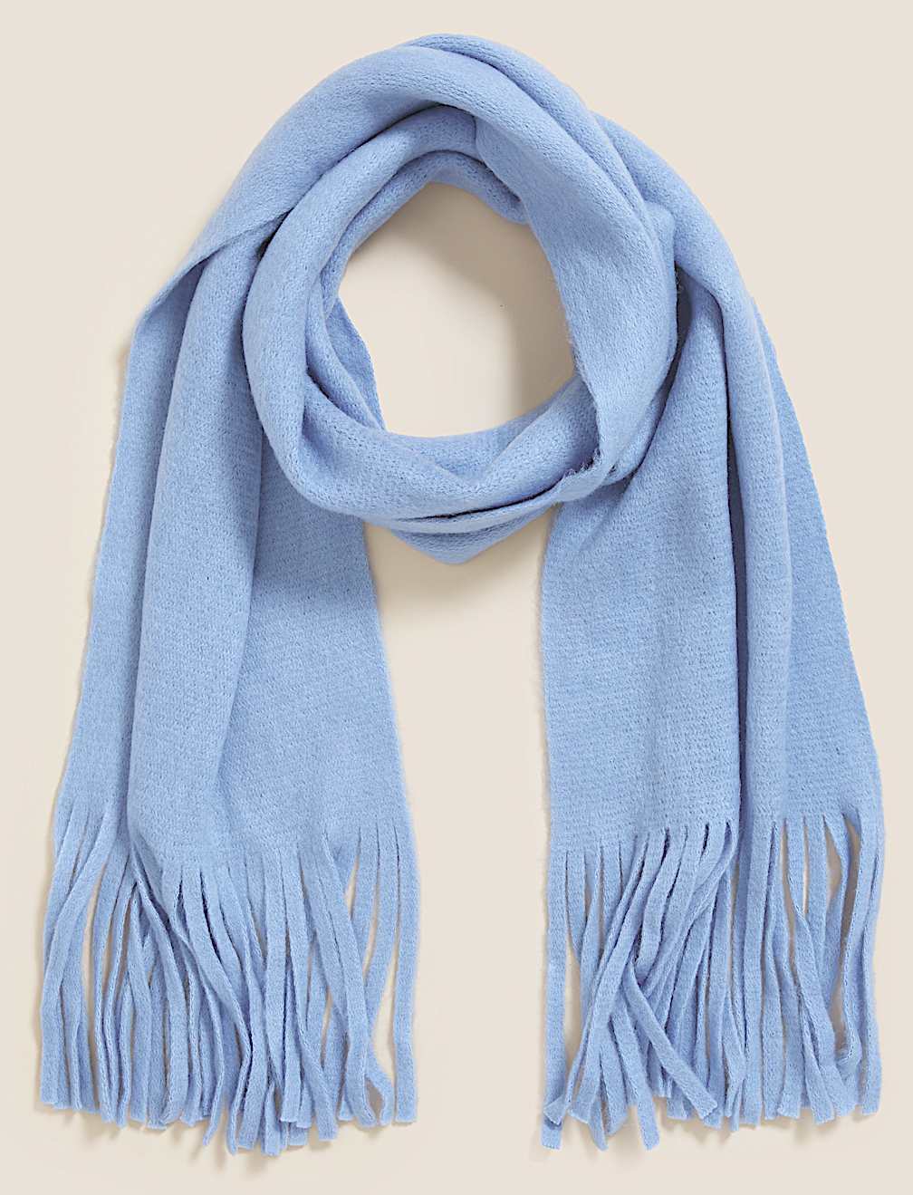 Knitted Tassel Scarf