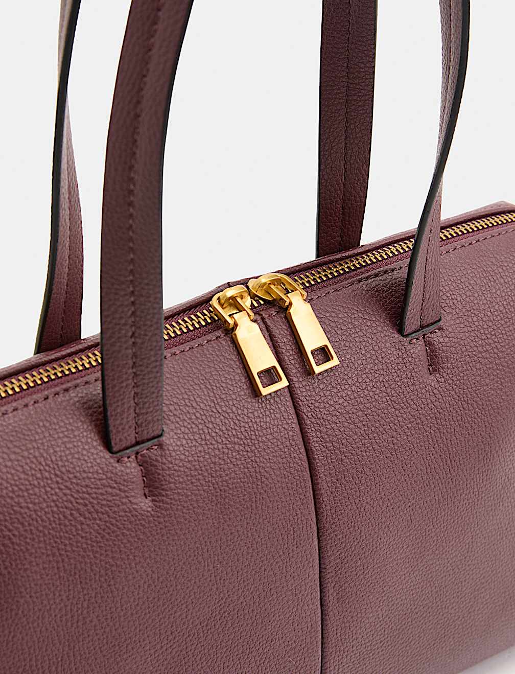Double Zip Grab Bowler Bag