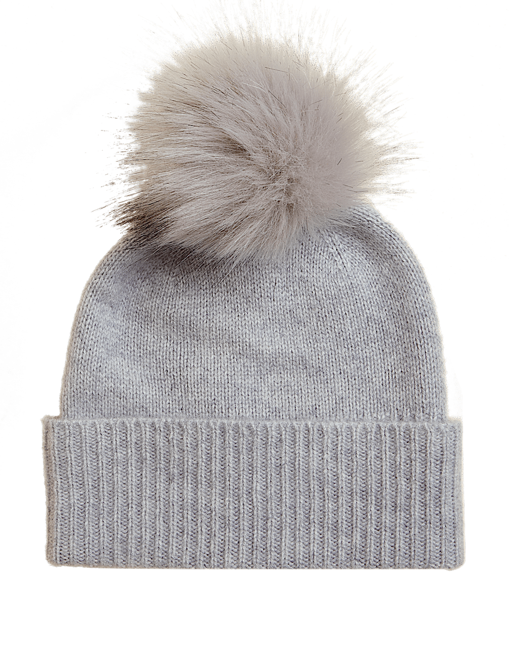 Pure Cashmere Knitted Pom Hat