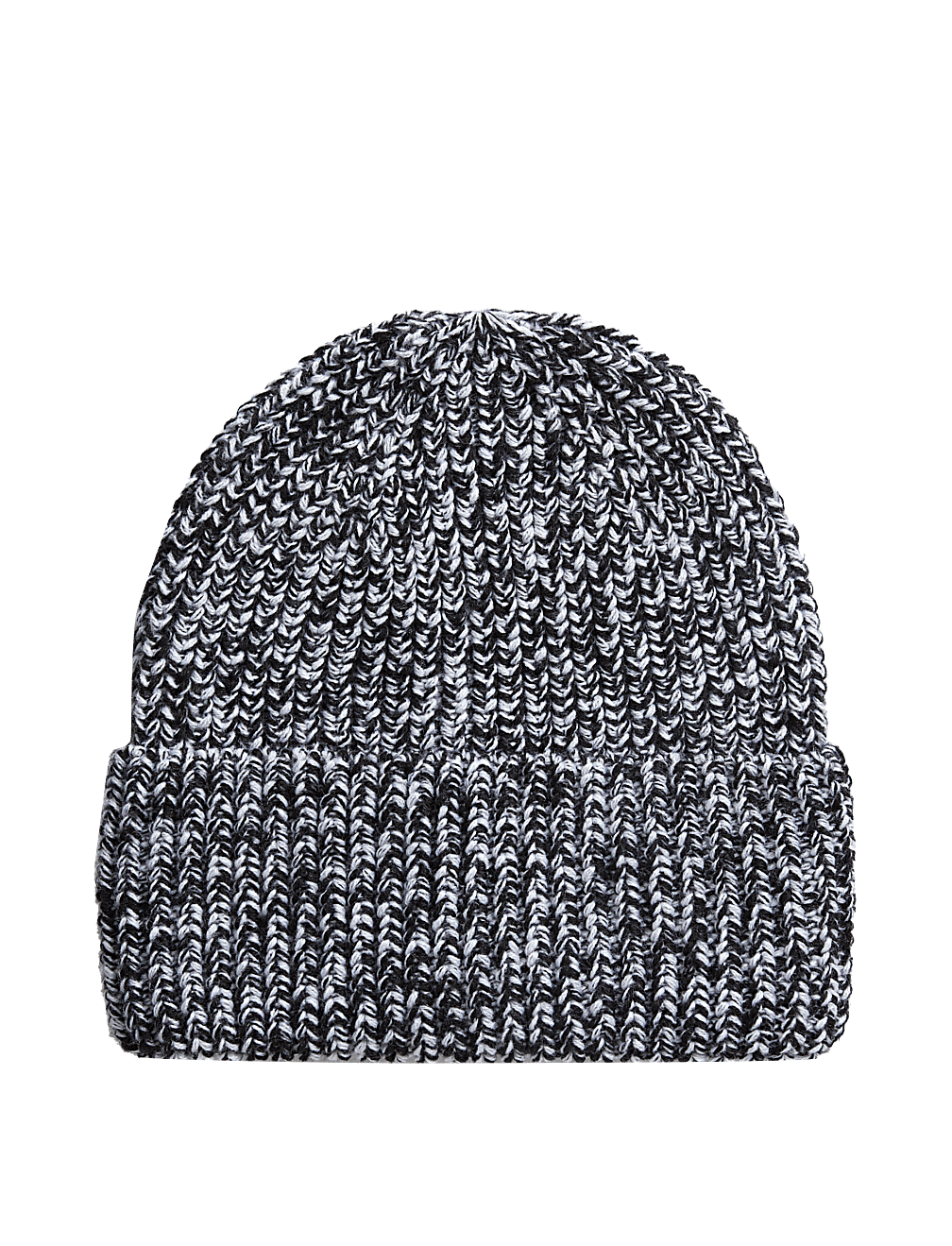 Knitted Chunky Turn Up Beanie Hat