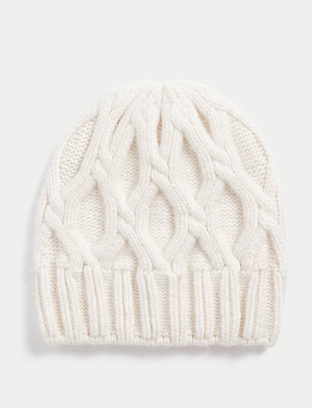 Knitted Cable Beanie Hat