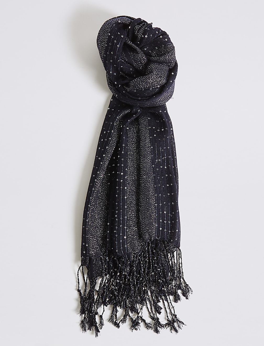 Sequin Striped Scarf