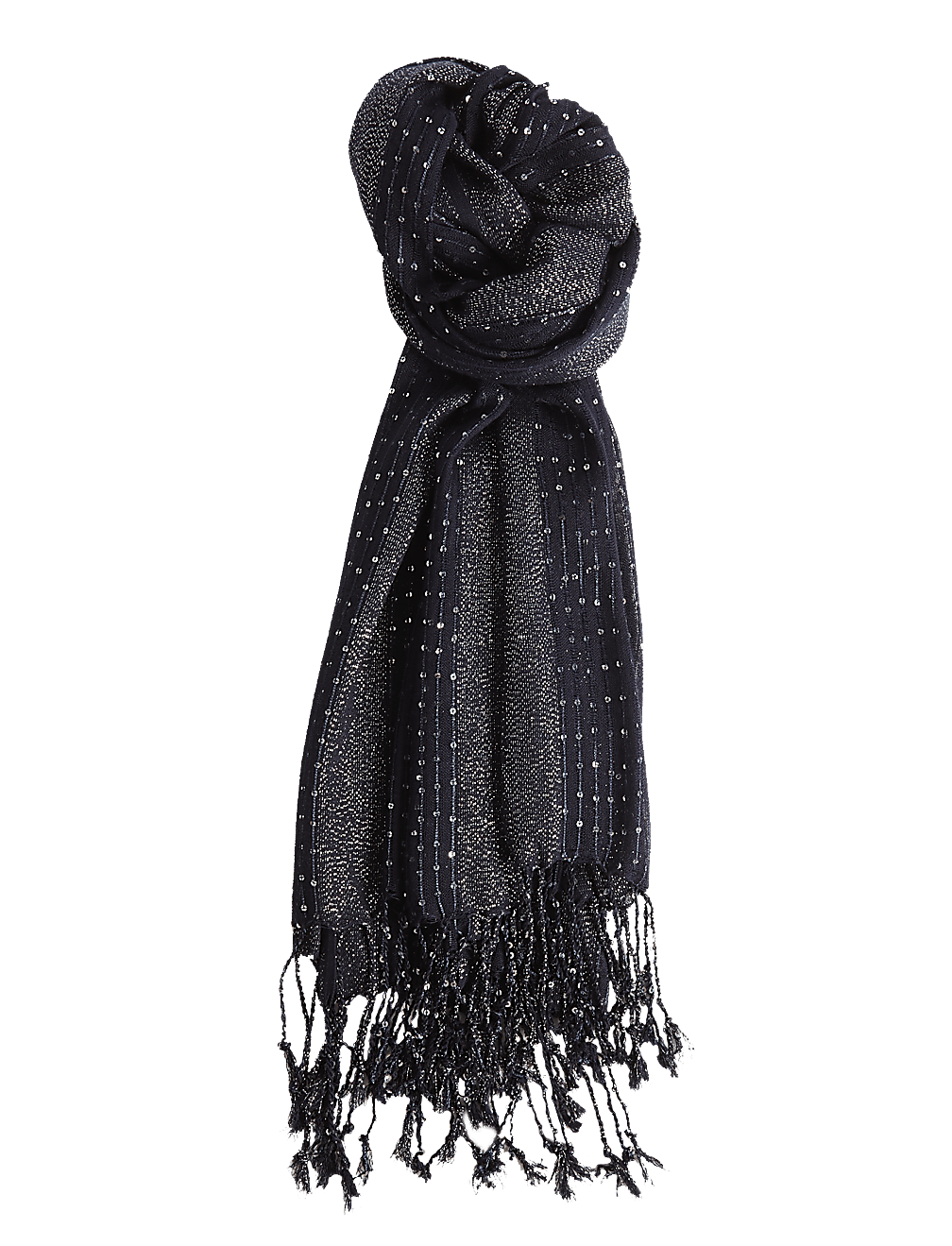 Sequin Striped Scarf