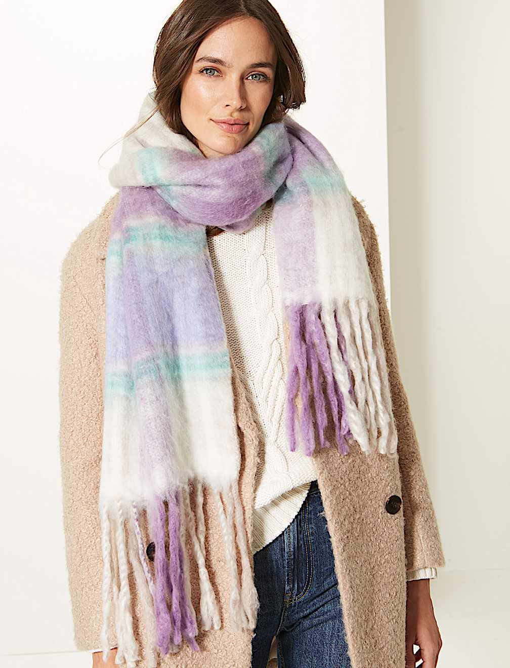 Checked Scarf