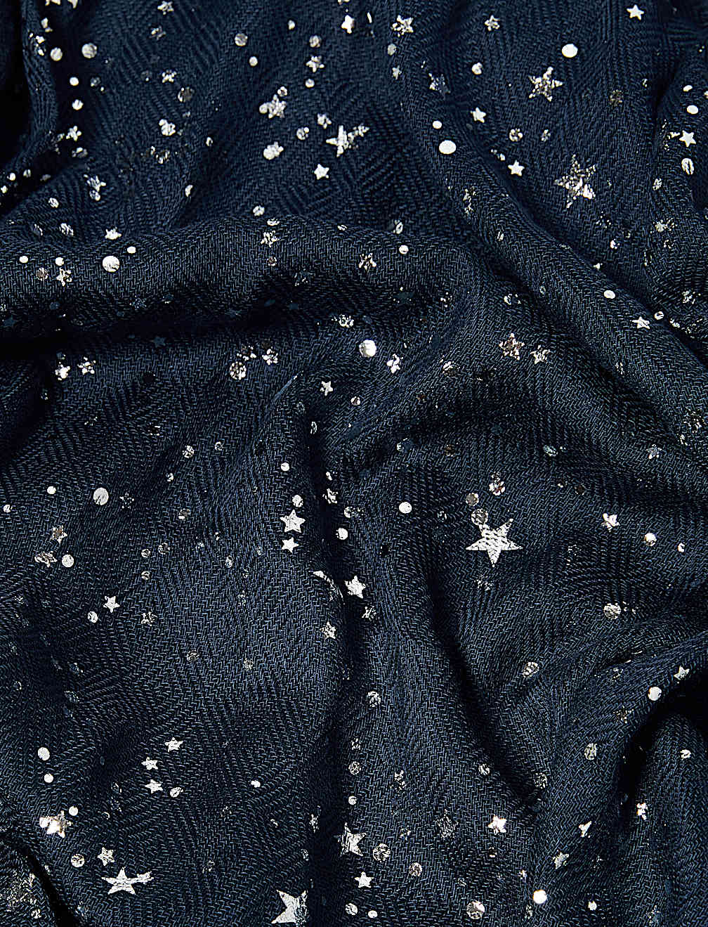 Star Foil Printed Scarf