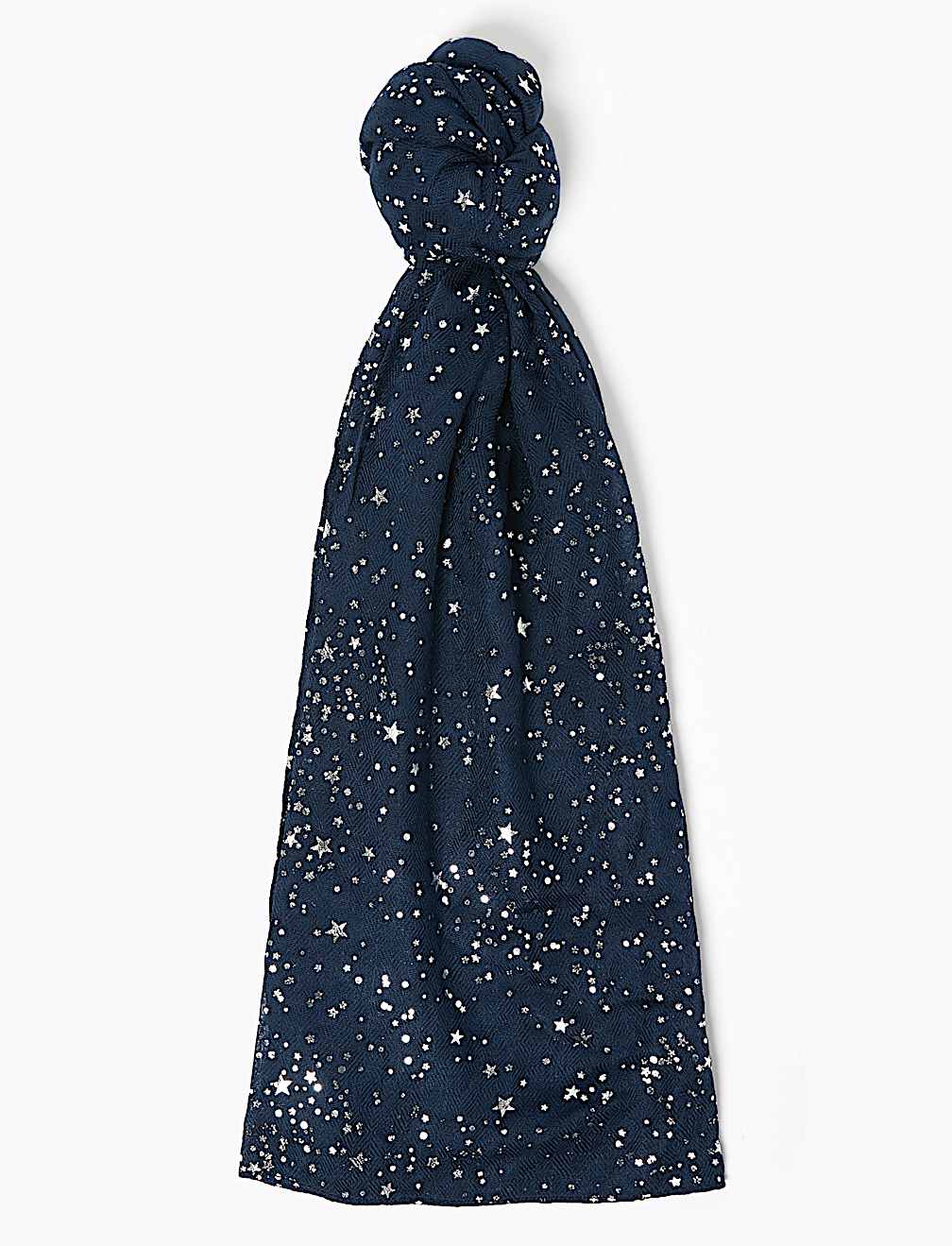 Star Foil Printed Scarf