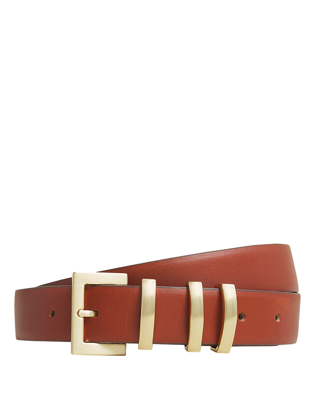Leather Square Buckle Jean Belt